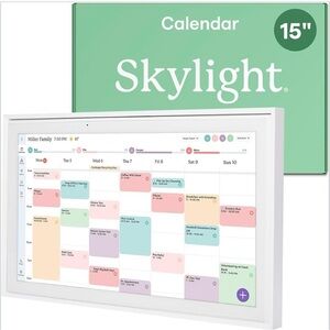 Skylight Calendar: 15-inch Wall Planner Digital Calendar & Chore Chart.